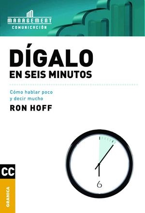 DIGALO EN SEIS MINUTOS | 9789506414832 | HOFF, RON