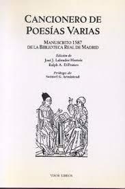 CANCIONERO DE POESÍAS VARIAS | 9788475224749