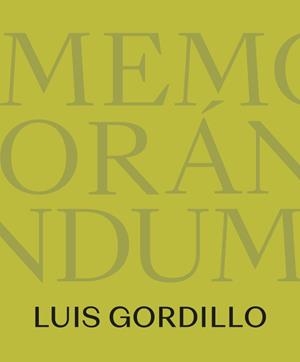 MEMORANDUM | 9788480811538 | RODRÍGUEZ GORDILLO, LUIS