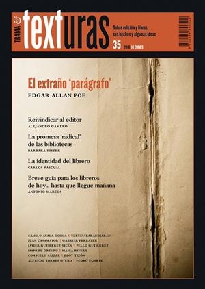 TEXTURAS 35: LA IDENTIDAD DEL LIBRERO | 9788494846502 | VARIOS AUTORES