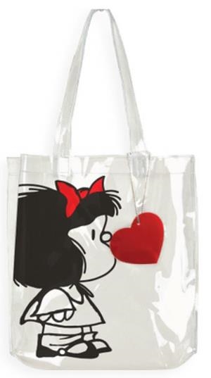 BOLSO DE MANO MAFALDA TRANSPARENTE | 8582700064954 | QUINO
