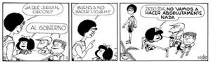 TIRA MAFALDA IMANTADA GOBIERNO | 8582700061366 | QUINO