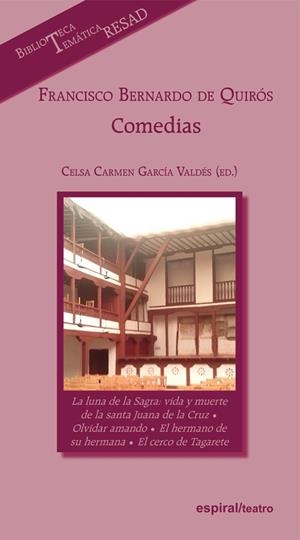 FRANCISCO BERNARDO DE QUIRÓS: COMEDIAS | 9788424513962 | BERNARDO DE QUIRÓS, FRANCISCO