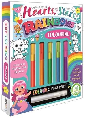 HEARTS, STARS, RAINBOWS COLOURING | 9781801086233