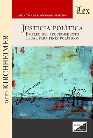 JUSTICIA POLITICA | 9789564072012 | KIRCHHEIMER, OTTO
