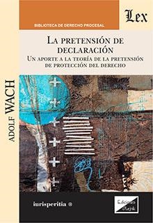PRETENSION DE DECLARACION, LA | 9789564071084 | WACH, ADOLF