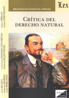 CRITICA DEL DERECHO NATURAL | 9789563921526 | KELSEN, HANS
