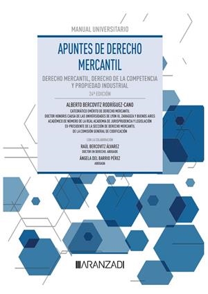 APUNTES DE DERECHO MERCANTIL | 9788411633161 | BERCOVITZ RODRÍGUEZ-CANO, ALBERTO