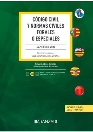 CÓDIGO CIVIL Y NORMAS CIVILES FORALES O ESPECIALES (PAPEL + E-BOOK) | 9788411638296 | PAJARES GIMÉNEZ, JOSÉ ANTONIO