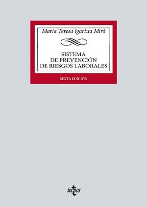 SISTEMA DE PREVENCIÓN DE RIESGOS LABORALES | 9788430988037 | IGARTUA MIRÓ, MARÍA TERESA
