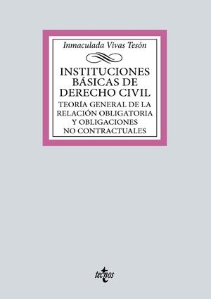 INSTITUCIONES BÁSICAS DE DERECHO CIVIL | 9788430986361 | VIVAS TESÓN, INMACULADA
