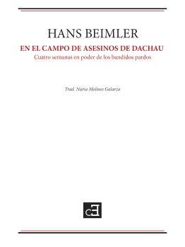 EN EL CAMPO DE ASESINOS DE DACHAU | 9788494872655 | BEIMLER, HANS