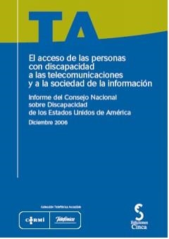 ACCESO DE LAS PERSONAS DISCAPIDAD A TELECOMUNICACIONES | 9788496889095 | TRUJILLO JIMÉNEZ, ESTHER/PÉREZ BUENO, LUIS CAYO