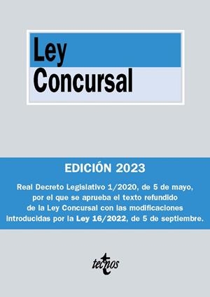 LEY CONCURSAL (ED. 2023) | 9788430989270 | EDITORIAL TECNOS / ARROYO MARTÍNEZ, IGNACIO / RUEDA MARTÍNEZ, JOSÉ ALEJO