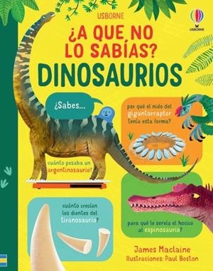 DINOSAURIOS ¿A QUE NO LO SABÍAS? | 9781805314233 | MACLAINE, JAMES