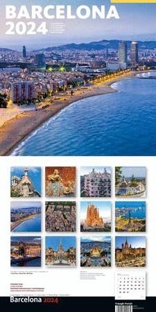 CALENDARI 2024 PARET (30X30 CM) BARCELONA-1 (BARCELONETA) | 8424455240132