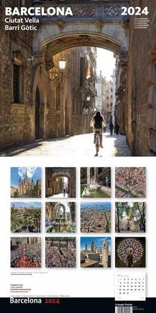 CALENDARI 2024 PARET (30X30 CM) BARCELONA-3 (CIUTAT VELLA) | 8424455240156