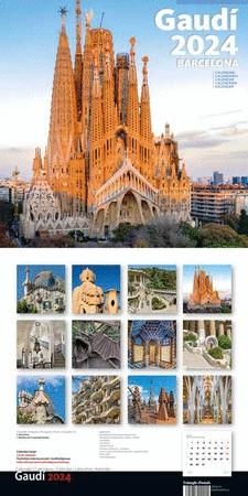 CALENDARI 2024 PARET (30X30 CM) GAUDÍ-1 B (S. FAMÍLIA) | 8424455240255
