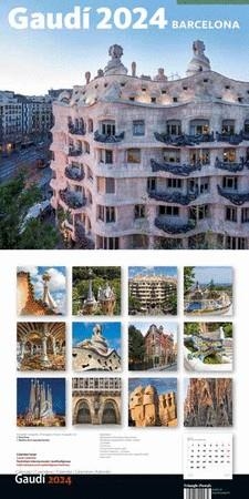 CALENDARI 2024 PARET (30X30 CM) GAUDÍ-2 B (PEDRERA) | 8424455240279