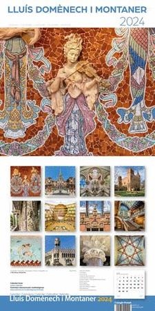CALENDARI 2024 PARET (30X30 CM) LLUÍS DOMENECH I MONTANER (A) | 8424455240200