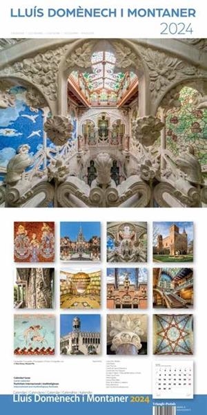 CALENDARI 2024 PARET (30X30 CM) LLUÍS DOMENECH I MONTANER (B) | 8424455240217