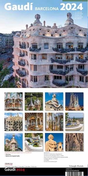 CALENDARI 2024 PARET (16X16 CM) GAUDÍ-2 B (PEDRERA) | 8424455240620