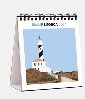 CALENDARI 2024 SOBRETAULA (14X15 CM) BLAU MENORCA | 8424455240064