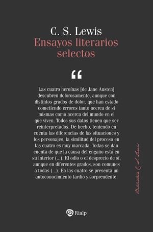 ENSAYOS LITERARIOS SELECTOS | 9788432165245 | LEWIS, CLIVE STAPLES