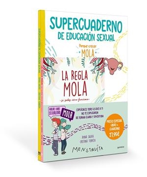 PACK APRENDE CON MENSTRUITA (LA REGLA MOLA + SUPERCUADERNO DE EDUCACIÓN SEXUAL) (MENSTRUITA) | 9788419975041 | SALVIA, ANNA