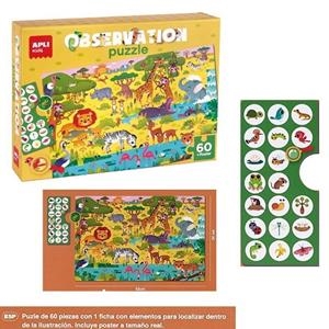 PUZZLE OBSERVACIÓ SELVA 60 PECES | 8410782192213