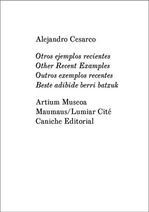 OTROS EJEMPLOS RECIENTES | 9788412583373 | CESARCO, ALEJANDRO