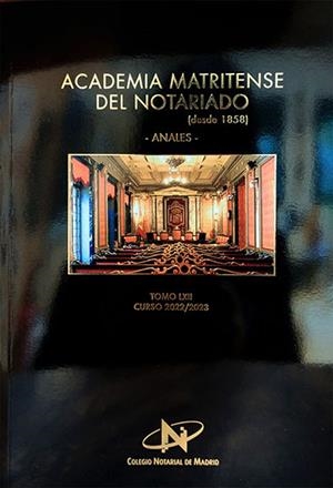 ACADEMIA MATRITENSE DEL NOTARIADO. TOMO 62 | 9770210324062