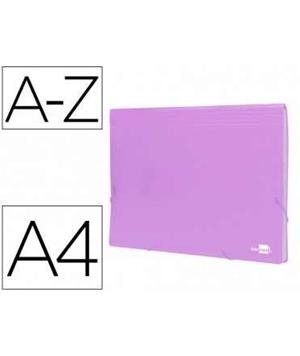 CARPETA ACORDEO 12 BOSSES PLASTIC LILA | 8423473110564