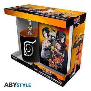 PACK TAZA 320 ML, LLAVERO PVC Y CUADERNO NARUTO SHIPPUDEN | 3665361078135