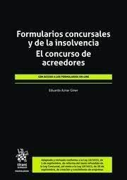 FORMULARIOS CONCURSALES Y DE LA INSOLVENCIA. EL CONCURSO DE ACREEDORES | 9788411979009 | AZNAR GINER, EDUARDO / PASTOR GARCIA, DAVID