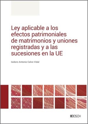 LEY APLICABLE A LOS EFECTOS PATRIMONIALES DE MATRIMONIOS Y UNIONES REGISTRADAS Y A LAS SUCESIONES EN LA UE | 9788490907351 | CALVO VIDAL, ISIDORO ANTONIO