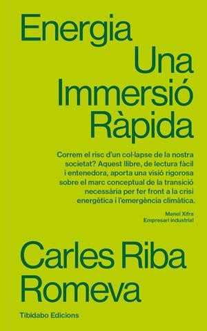ENERGIA. UNA IMMERSIÓ RÀPIDA | 9788410013087 | RIBA ROMEVA, CARLES