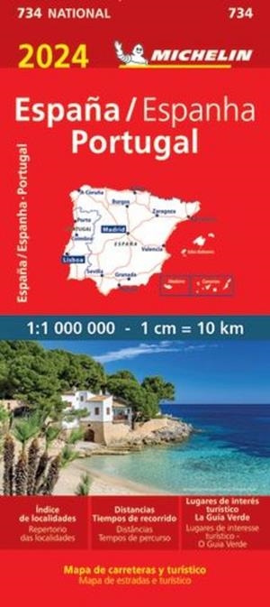 ESPAÑA - PORTUGAL : MAPA 734 | 9782067262645