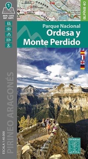 PARQUE NACIONAL ORDESA Y MONTE PERDIDO : MAPA-GUÍA [2024] | 9788480909990 | EQUIPO TECNICO EDITORIAL ALPINA