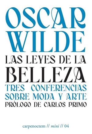 LEYES DE LA BELLEZA, LAS | 9788494863288 | WILDE, OSCAR