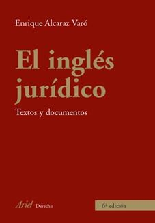 INGLÉS JURÍDICO, EL | 9788434456006 | ALCARAZ, ENRIQUE