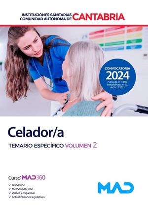 CELADOR/A INSTITUCIÓN SANITARIA CANTABRIA. TEMARIO ESPECIFICO 2 | 9788414278840 | ANIA PALACIO, JOSE MANUEL/GOMEZ MARTINEZ, DOMINGO/GONZALEZ RABANAL, JOSE MANUEL/JUNQUERA VELASCO, CA