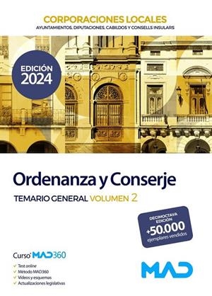 ORDENANZAS Y CONSERJES. TEMARIO GENERAL II | 9788414279151 | SILVA GARCIA, LUIS/VEGA ALVAREZ, JOSE ANTONIO/SOUTO FERNÁNDEZ, RAFAEL SANTIAGO