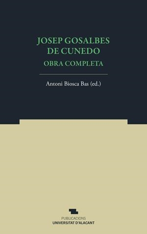 JOSEP GOSALBES DE CUNEDO | 9788497178570 | PUCHE LÓPEZ, CARMEN