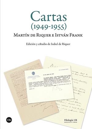 CARTAS (1949-1955) | 9788491689478 | DE RIQUER, MARTIN