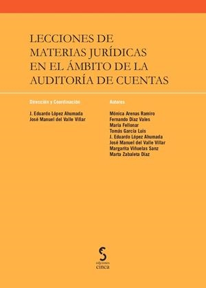 LECCIONES DE MATERIAS JURÍDICAS EN EL ÁMBITO DE LA AUDITORÍA | 9788418433917