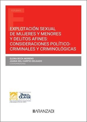 EXPLOTACION SEXUAL DE MUJERES Y MENORES Y DELITOS AFINES | 9788411624350 | BOZA MORENO, ELENA / DEL CARPIO DELGADO, JUANA