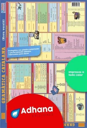PÒSTER ADHANA GRAMÀTICA CATALANA | 9788418300554 | VARIOS AUTORES