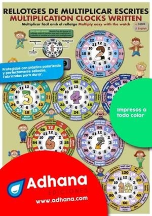 PÒSTER ADHANA LA RODA DE MULTIPLICAR- CATALÀ/ENGLISH | 9788418300851 | VARIOS AUTORES
