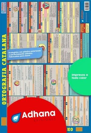PÒSTER ADHANA ORTOGRAFIA CATALANA | 9788418300523 | VARIOS AUTORES